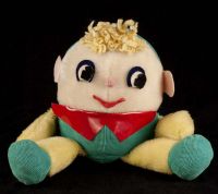 Knickerbocker Humpty Dumpty Plush Lovey Chime Ball Vtg